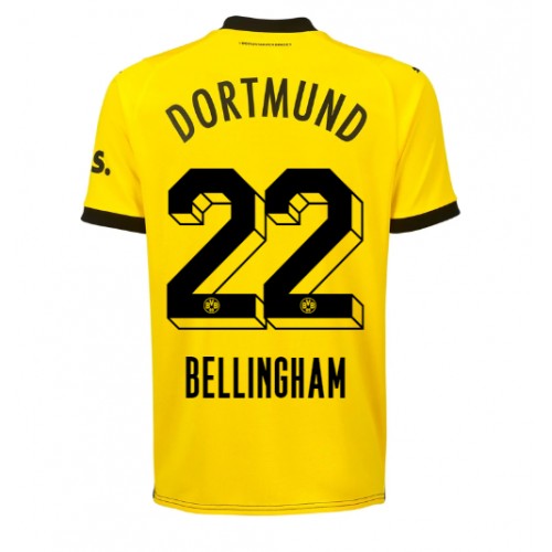 Borussia Dortmund Jude Bellingham #22 Hjemmedrakt 2023-24 Kortermet Borussia Dortmund Jude Bellingham #22 Hjemmedrakt 2023-24 Kortermet